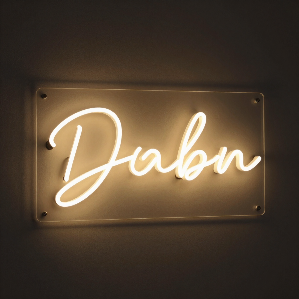 Custom Acrylic Neon Name Sign