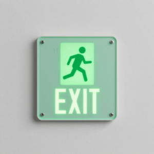 Photoluminescent Emergency Exit Sign