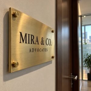 Titanium Engraved Name Plate